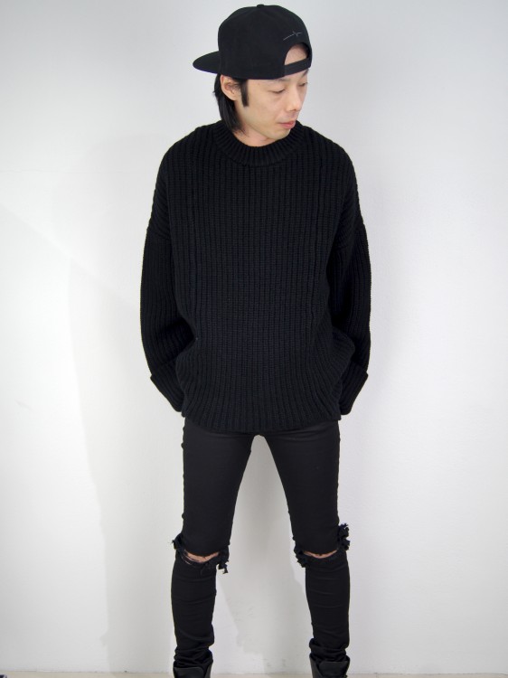 ALMOSTBLACK OVERSIZE KNIT(オールモストブラック)20161023164119.jpg