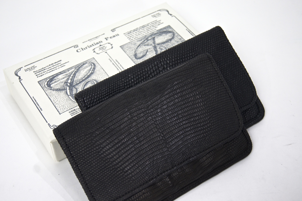 CHRISTIAN PEAU LIZARD LEATHER CARD HOLDER(クリスチャンポー)2016530164447.JPG