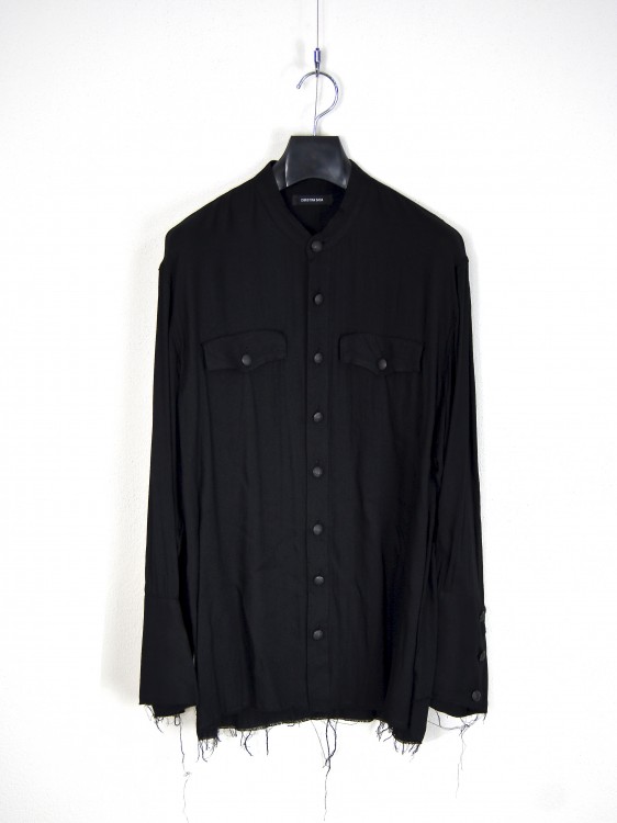 CHRISTIAN DADA Viscose Silk No Collar Uniform Shirt(クリスチャンダダ)2017127181015.jpg