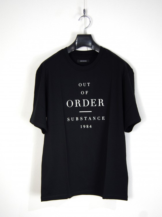 CHRISTIAN DADA OUT OF ORDER Print Fine Cotton T-shirt(クリスチャンダダ)201712718181.jpg