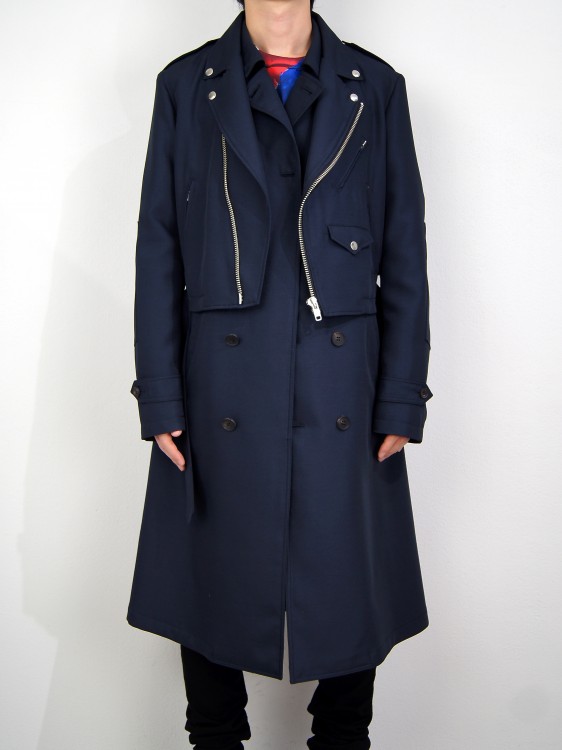 ALMOSTBLACK Layered Trench coat(オールモストブラック)20171514255.jpg