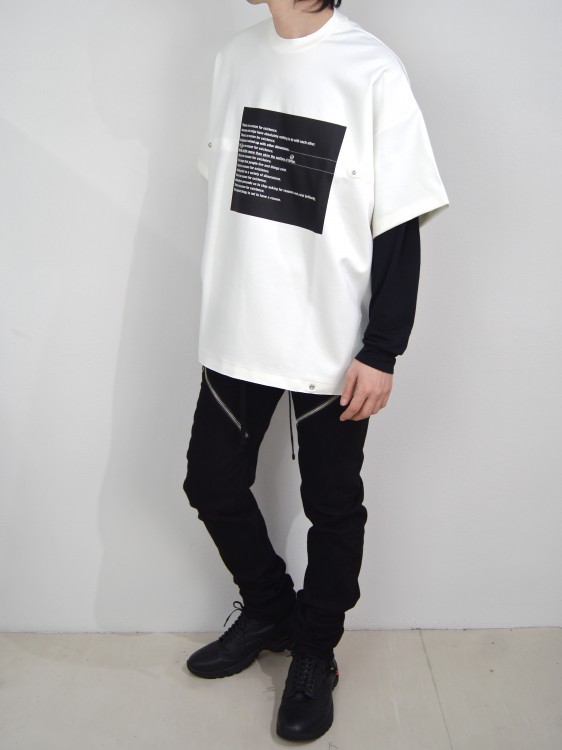 ALMOSTBLACK Oversize T-shirt(オールモストブラック)201751317119.jpg