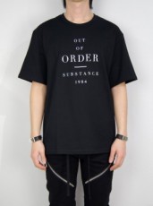 ファインコットン プリントTシャツ(BLACK)