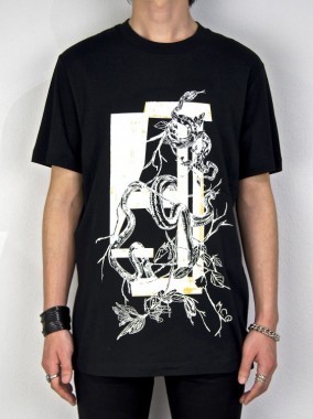 SNAKE SILK SCREEN PRINT T-SHIRT