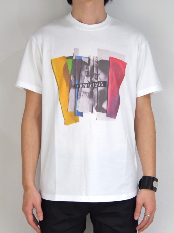 コラージュプリントTシャツ (WHITE・BLACK)