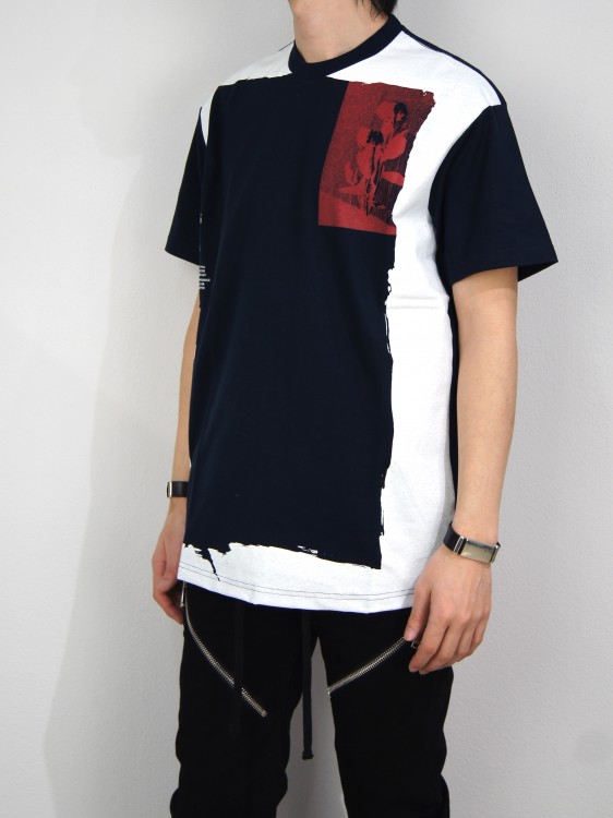 フレーム グラフィックTシャツ (NAVY)