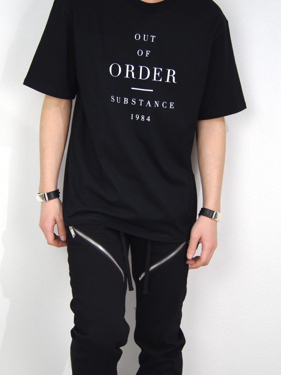 ファインコットン プリントTシャツ(BLACK)