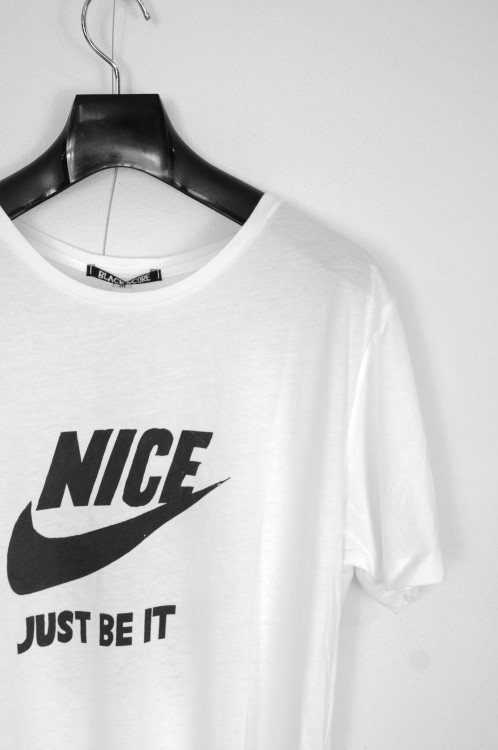 シルクスクリーンプリントTシャツ  (NICE / WHITE)