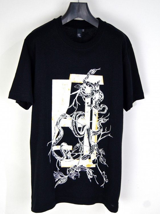 SNAKE SILK SCREEN PRINT T-SHIRT