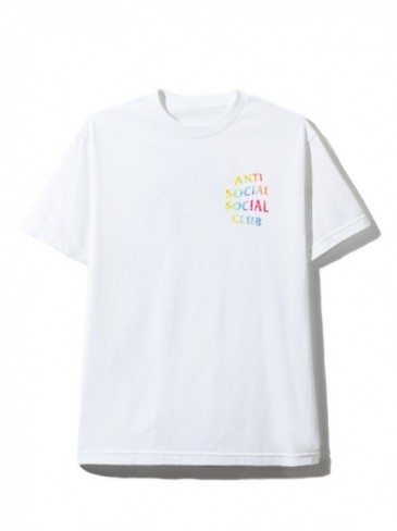 タイダイ染めマルチカラーTシャツ (ホワイト)