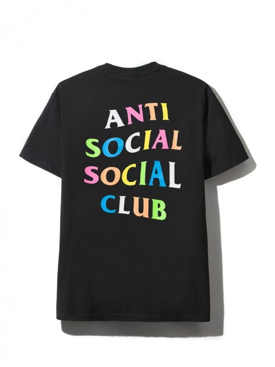 ANTI SOCIAL SOCIAL CLUB マルチカラーTシャツ (ブラック) | アンチ 