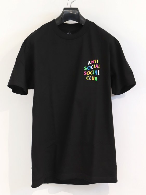 ANTI SOCIAL SOCIAL CLUB マルチカラーTシャツ (ブラック ...