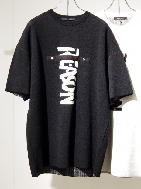 "NO REASON" ジャガードニット(WHITE・BLACK)