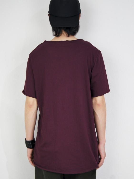 オーガニックコットン ポケットTシャツ(BURGUNDY)