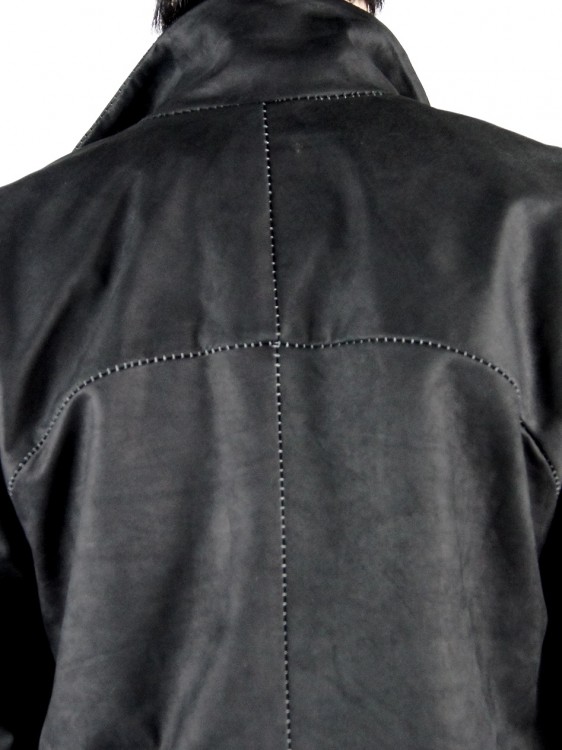 BASIC ZIPUP LEATHER JACKET