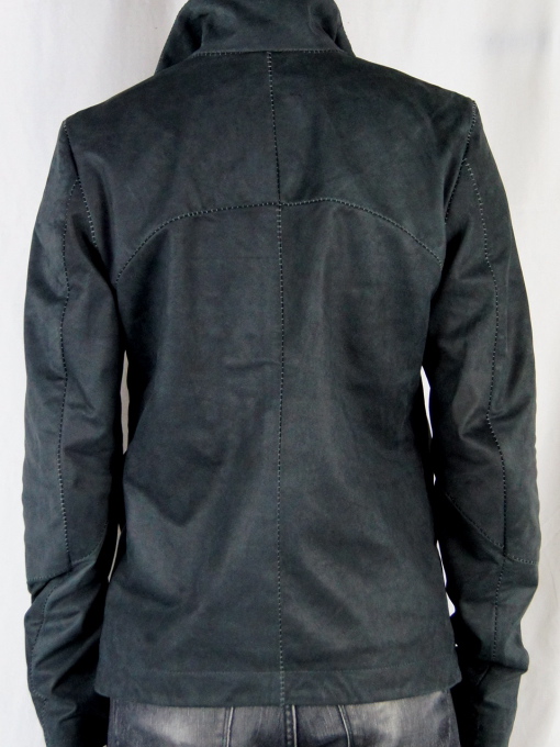 BASIC ZIPUP LEATHER JACKET