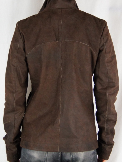 BASIC ZIPUP LEATHER JACKET