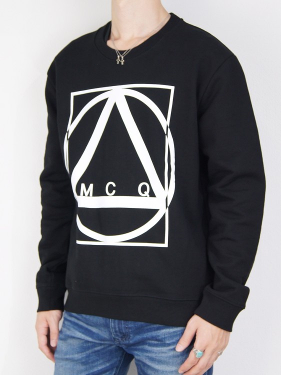 MULTI GEOMETRIC PRINT SWEATSHIRT