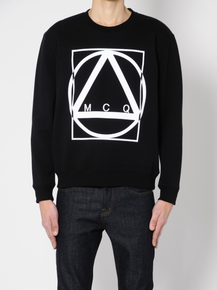 MULTI GEOMETRIC PRINT SWEATSHIRT