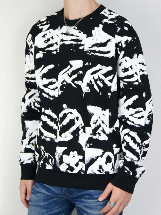 HAND SILK SCREEN PRINT SWEATSHIRT