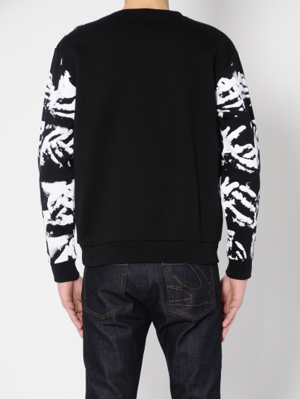 HAND SILK SCREEN PRINT SWEATSHIRT