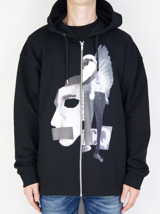 MONTAGE OVERSIZED ZIP HOODIE SWEATSHIRT