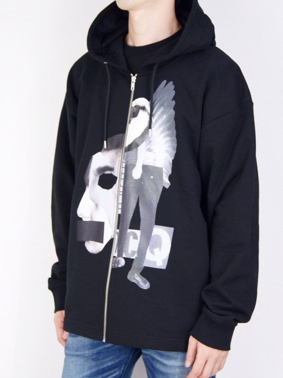 MONTAGE OVERSIZED ZIP HOODIE SWEATSHIRT