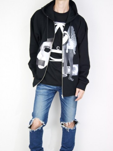 MONTAGE OVERSIZED ZIP HOODIE SWEATSHIRT