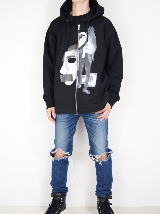 MONTAGE OVERSIZED ZIP HOODIE SWEATSHIRT