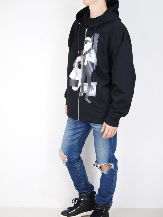 MONTAGE OVERSIZED ZIP HOODIE SWEATSHIRT