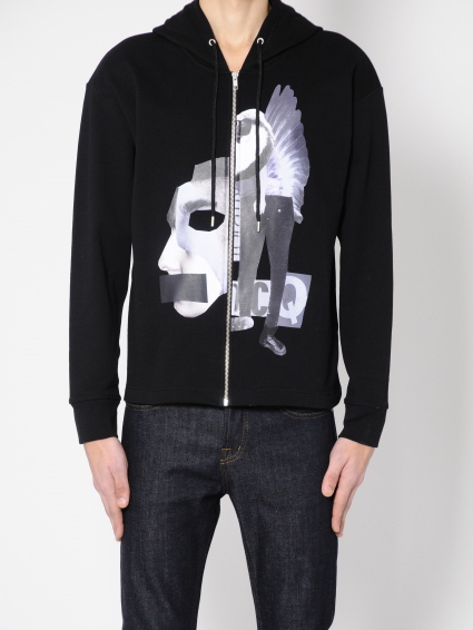 MONTAGE OVERSIZED ZIP HOODIE SWEATSHIRT