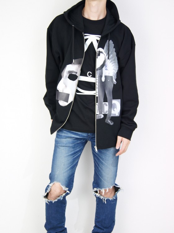 MULTI GEOMETRIC PRINT SWEATSHIRT