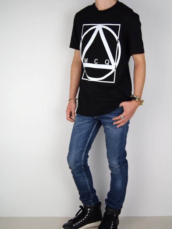 MULTI GEOMETRIC PRINT T-SHIRT