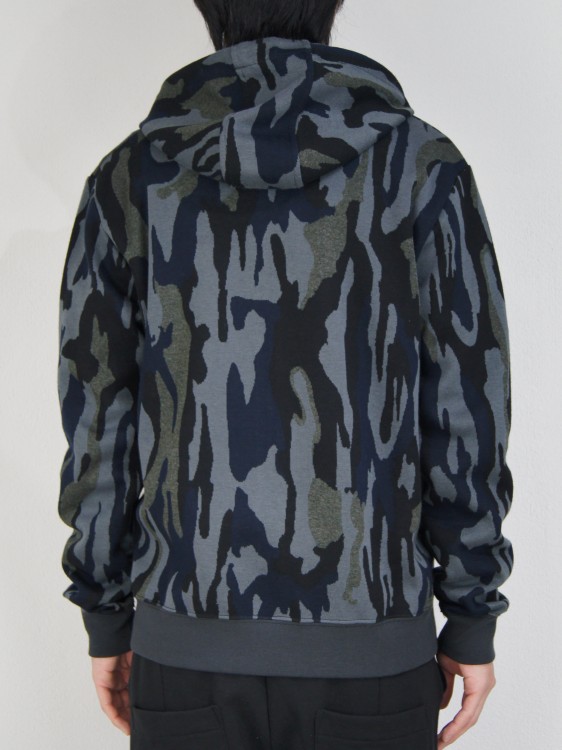 DARK CAMO ZIP HOODIE SWEATSHIRT