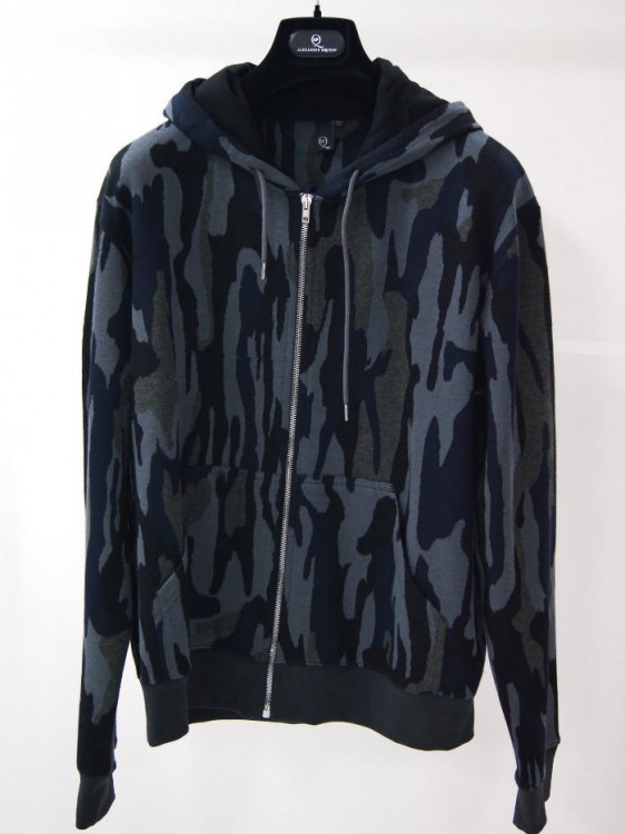 DARK CAMO ZIP HOODIE SWEATSHIRT